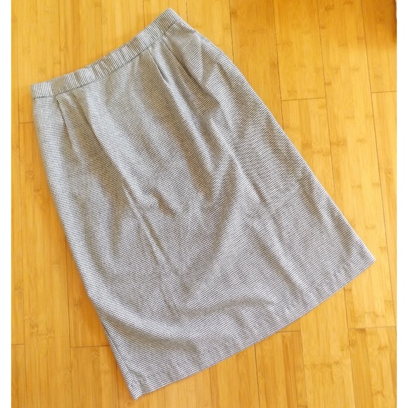 Vintage Dresses & Skirts - On Hold Vintage ILGWU Houndstooth Pencil Skirt